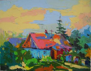 Original Impressionism Landscape Paintings by Bogdan Vynarchyk