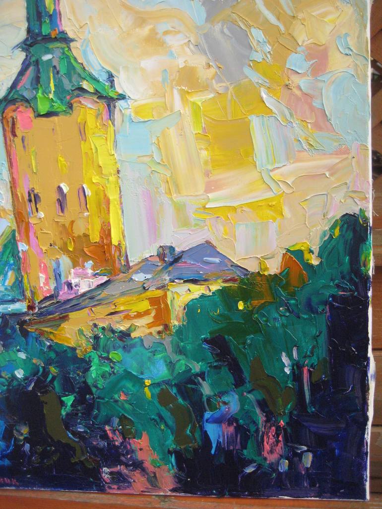 Original Impressionism Landscape Painting by Bogdan Vynarchyk