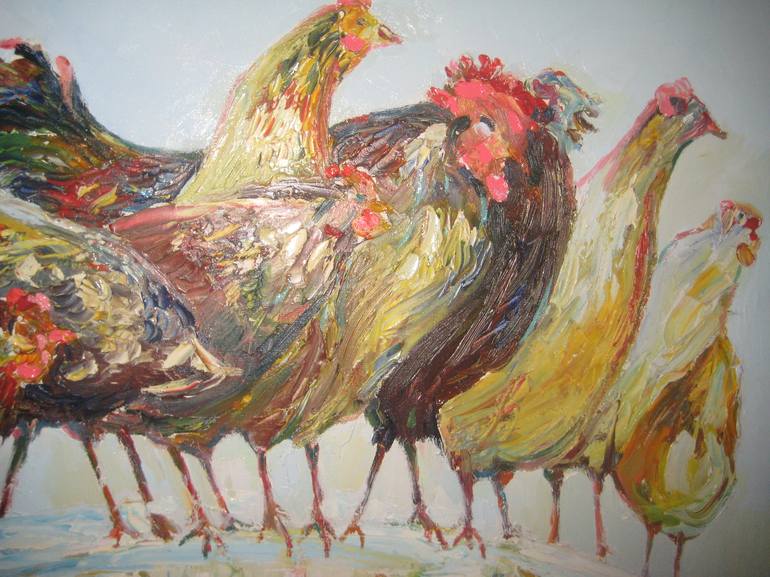 Original Expressionism Animal Painting by Bogdan Vynarchyk