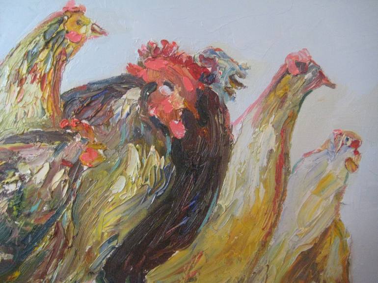 Original Expressionism Animal Painting by Bogdan Vynarchyk