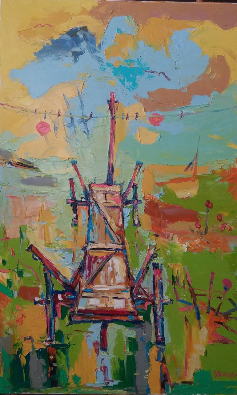 Print of Expressionism Landscape Paintings by Bogdan Vynarchyk