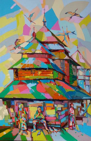 Original Architecture Paintings by Bogdan Vynarchyk