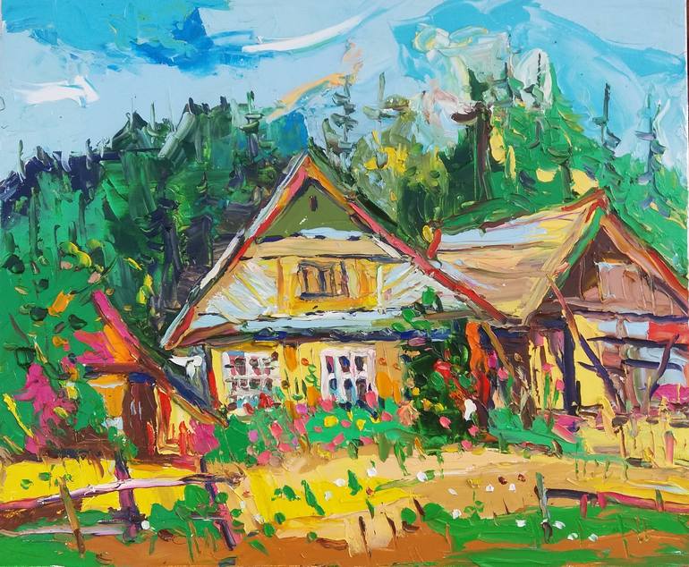 Print of Expressionism Landscape Paintings by Bogdan Vynarchyk