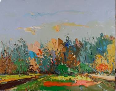 Print of Expressionism Landscape Paintings by Bogdan Vynarchyk