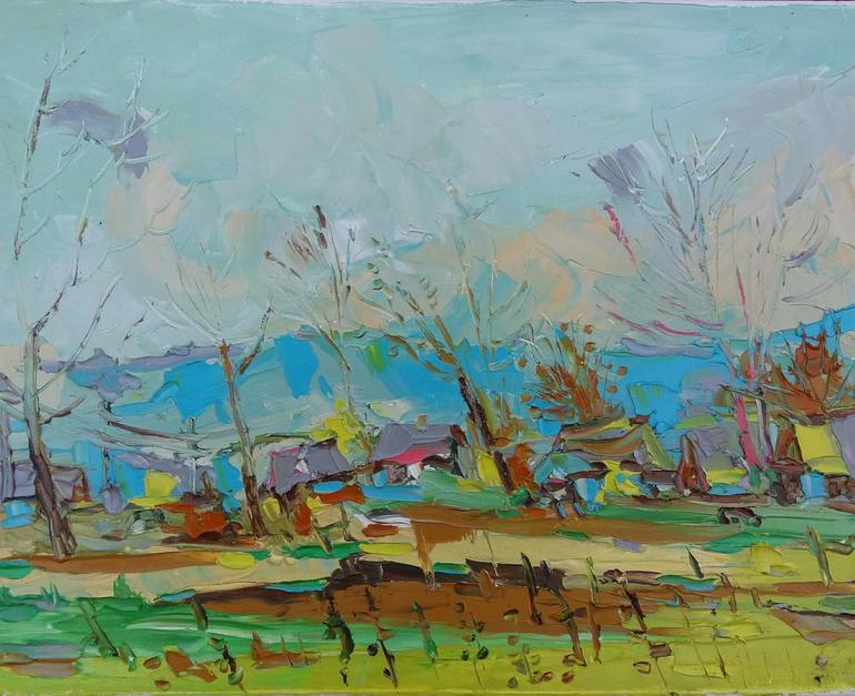 Print of Expressionism Landscape Paintings by Bogdan Vynarchyk