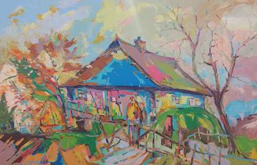 Original Expressionism Landscape Paintings by Bogdan Vynarchyk