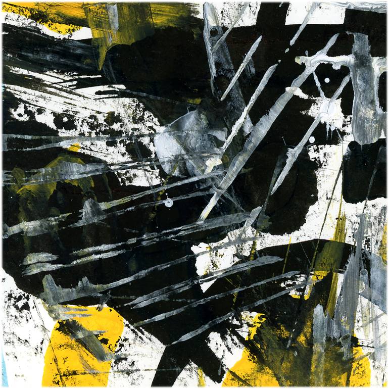 Original Abstract Expressionism Abstract Painting by Mota Montero