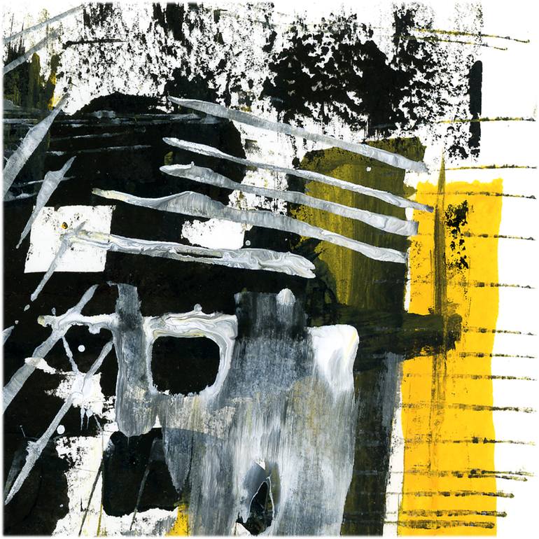 Original Abstract Expressionism Abstract Painting by Mota Montero