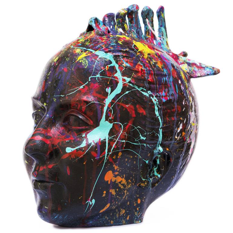 Original Abstract Expressionism Abstract Sculpture by Elvira Carrasco