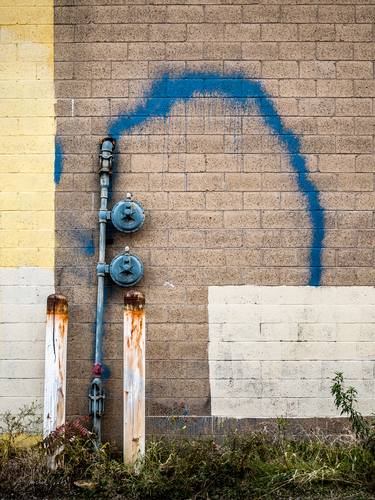Blue Graffiti Spray - 1/1 Limited Single Edition 12x16 thumb