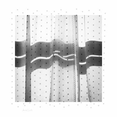 Swiss Dot Curtain Abstract - 1/1 Limited Single Edition 20x20 thumb