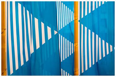 Yellow, Blue & Stripes - 1/1 Limited Single Edition 24x16 thumb