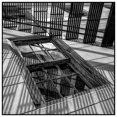 Fire Escape Shadow - 1/1 Limited Single Edition 16x16 thumb
