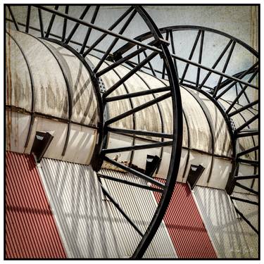 Stadium Roof Abstract - 1/1 Limited Single Edition 16x16 thumb