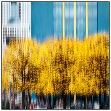Urban Gold And Blue Impression - 1/1 Limited Single Edition 20x20 thumb