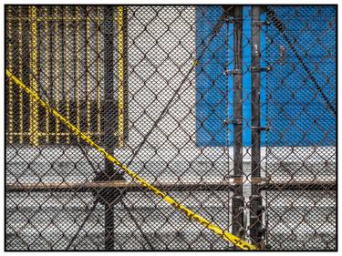 Construction Wire Fence - 1/1 Limited Single Edition 16x12 thumb