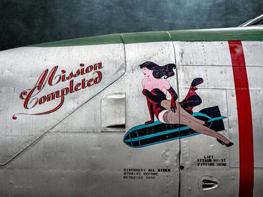 Mission Completed Nose Art - 1/1 Limited Single Edition 24x18 thumb