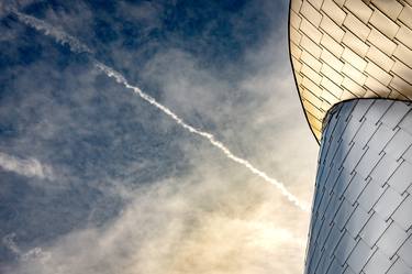 Contrail Over Peter B Lewis Building - 1/1 Limited Single Edition 24x16 thumb