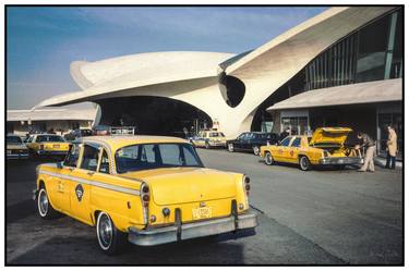 Yellow Cab At TWA Flight Center - 1/1 Limited Single Edition 30x20 thumb