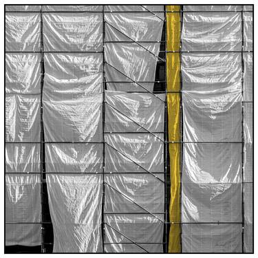 The Yellow Scaffolding Wrap - 1/1 Limited Single Edition 20x20 thumb