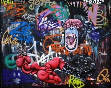 Print of Street Art Graffiti Paintings by Sebastien Waknine