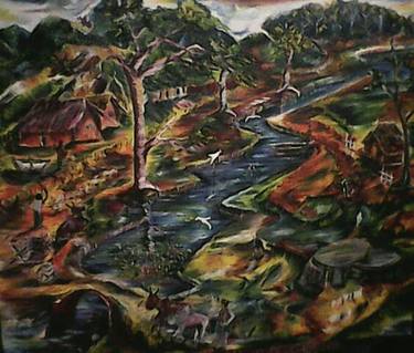 Original Landscape Painting by SAJAL SIKDER