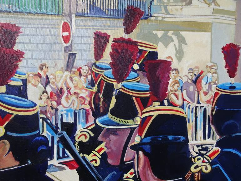 Original Impressionism People Painting by Joseph Lynch