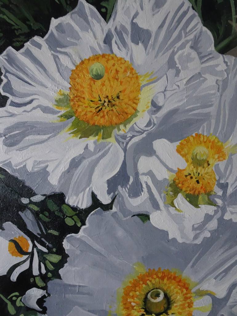 Original Impressionism Floral Painting by Joseph Lynch