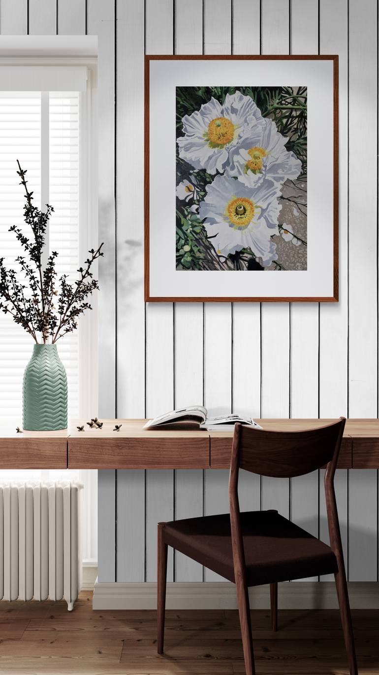 Original Impressionism Floral Painting by Joseph Lynch