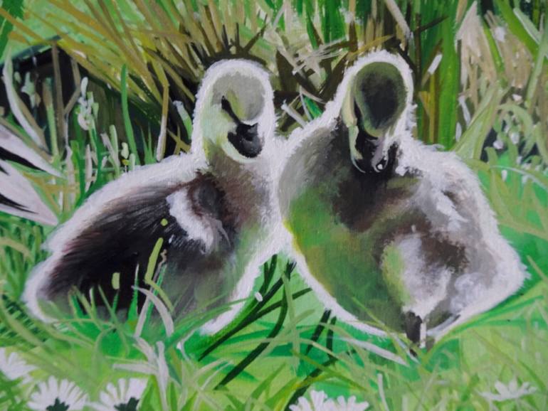 Original Impressionism Animal Painting by Joseph Lynch