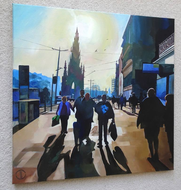 Original Impressionism Cities Painting by Joseph Lynch