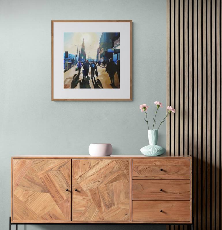 Original Impressionism Cities Painting by Joseph Lynch