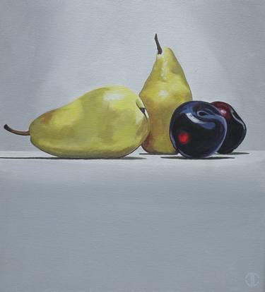 Still life Pears And Plums thumb