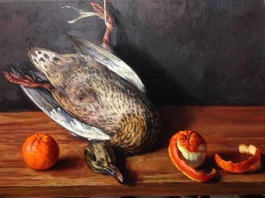 Still life with Duck and oranges thumb