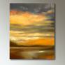 This large oil painting was inspired by a trip to the Pacific Northwest by my wife and me, specifically a sunset ferry ride on Puget Sound from San Juan Island to Anacortes.  Every time I look at the painting it reminds me that I want to go back.  This was the end of a wonderful day on one of the last days of our trip, so I called it “Journey’s End”.