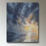 "The past is the beginning of the beginning and all that is and has been is but the twilight of the dawn."  - H. G. Wells

This abstract landscape is painted on gallery wrapped canvas with the sides painted chromatic black.
