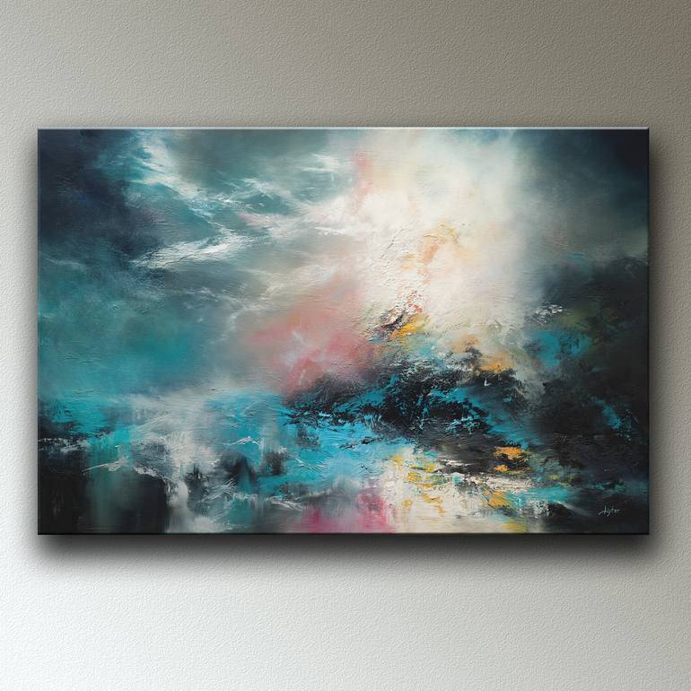 Original Abstract Seascape Painting by Christopher Lyter