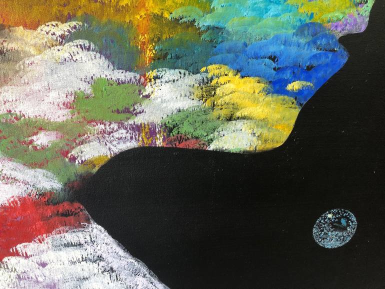 Original Abstract People Painting by Joel Barr