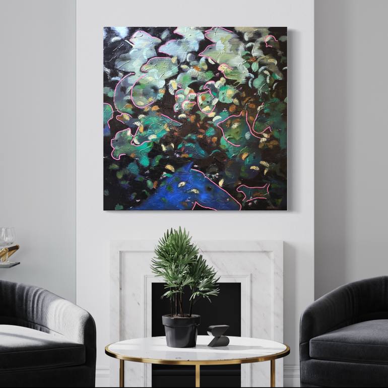 Original Abstract Animal Painting by Joel Barr