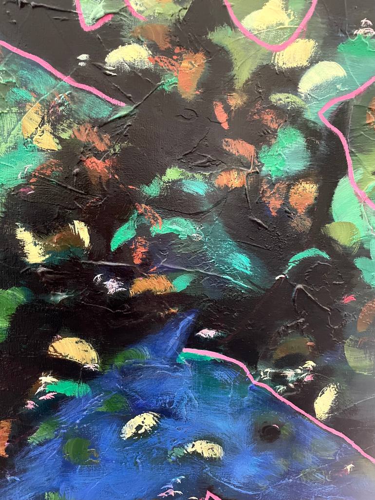 Original Abstract Animal Painting by Joel Barr