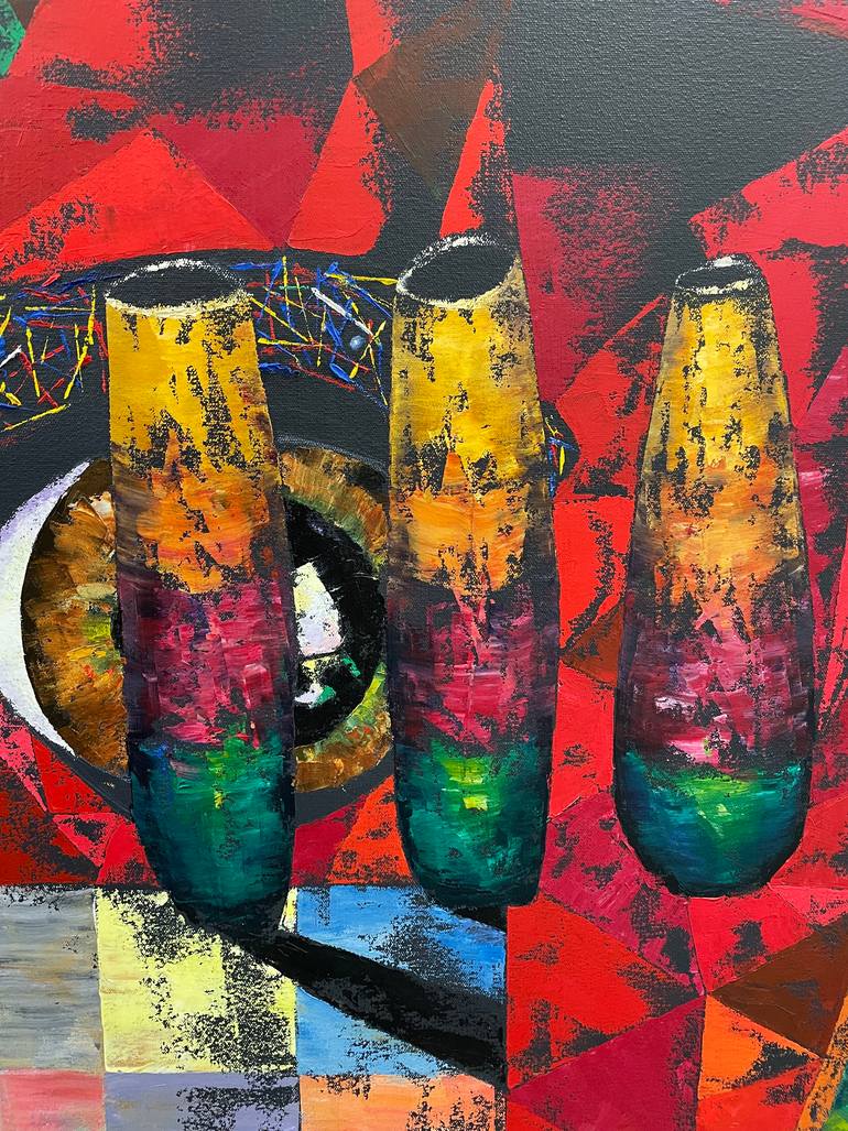 Original Surrealism Abstract Painting by Joel Barr