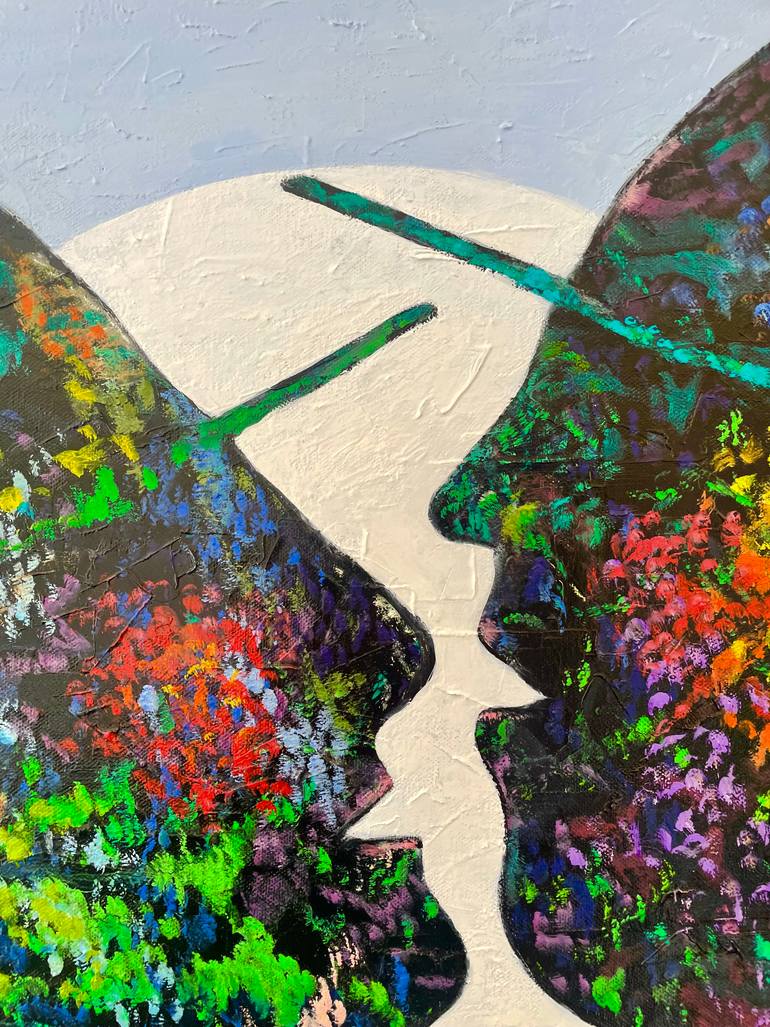 Original Surrealism Abstract Painting by Joel Barr