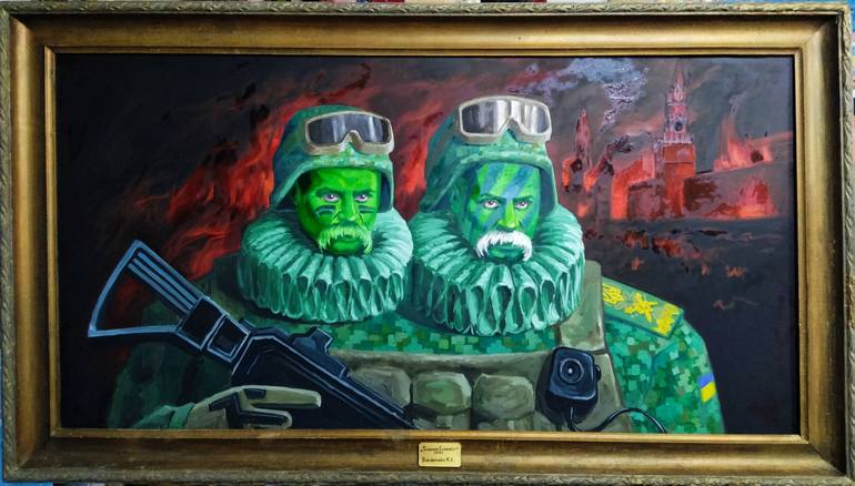 Original Surrealism Pop Culture/Celebrity Paintings by Kyrylo Bondarenko