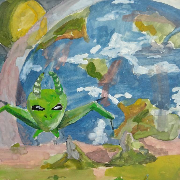Original Surrealism Fantasy Painting by Kyrylo Bondarenko
