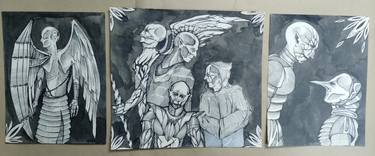 Original Black & White People Drawings by Kyrylo Bondarenko