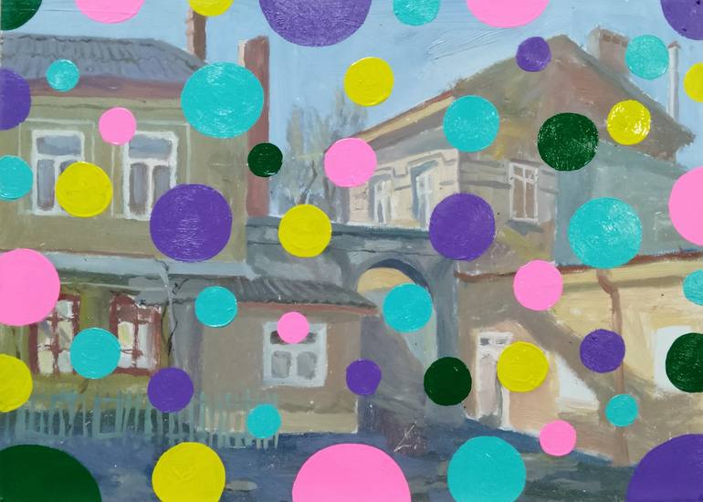 Original Impressionism Architecture Paintings by Kyrylo Bondarenko