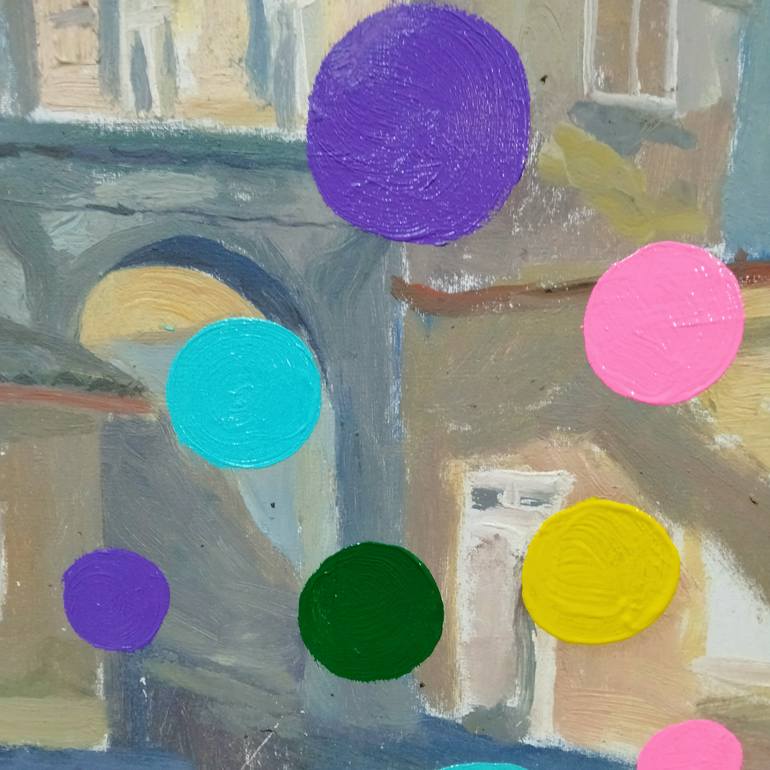 Original Impressionism Architecture Painting by Kyrylo Bondarenko