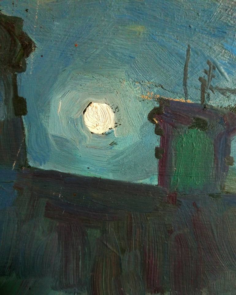 Original Impressionism Architecture Painting by Kyrylo Bondarenko