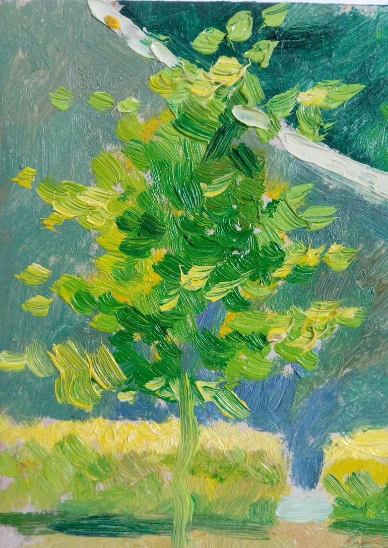 Original Impressionism Landscape Painting by Kyrylo Bondarenko