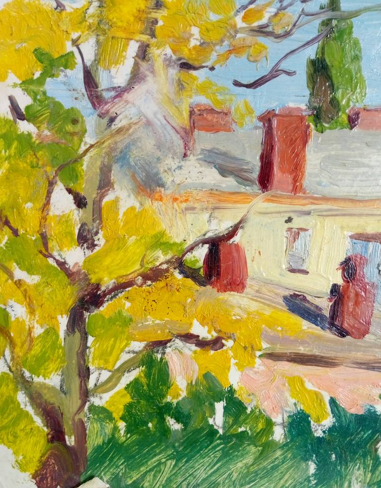 Original Impressionism Architecture Painting by Kyrylo Bondarenko